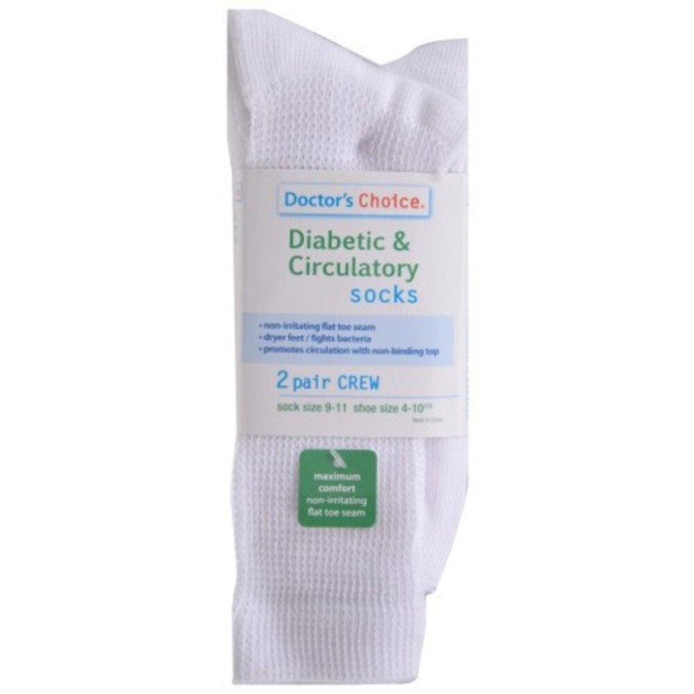Diabetic Circulatory 2pairs Socks cushioning Soft Stretchy Women sz 9-11 Dainty